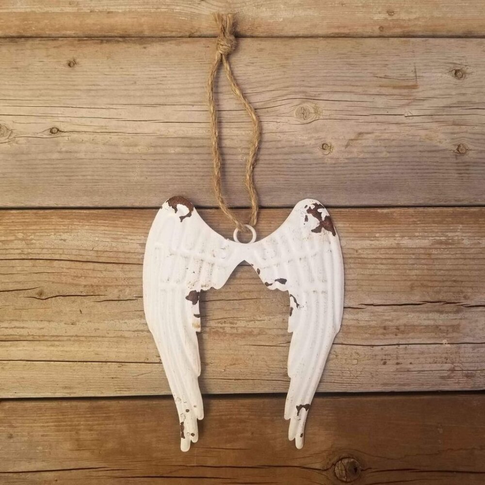 Small Hanging Shabby Chic Angel Wings